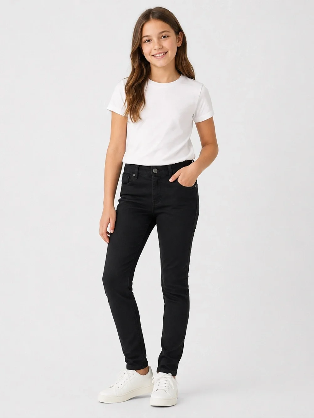 The Children’s Place Girls Size 10 Black Skinny Jeans NWOT Back to School